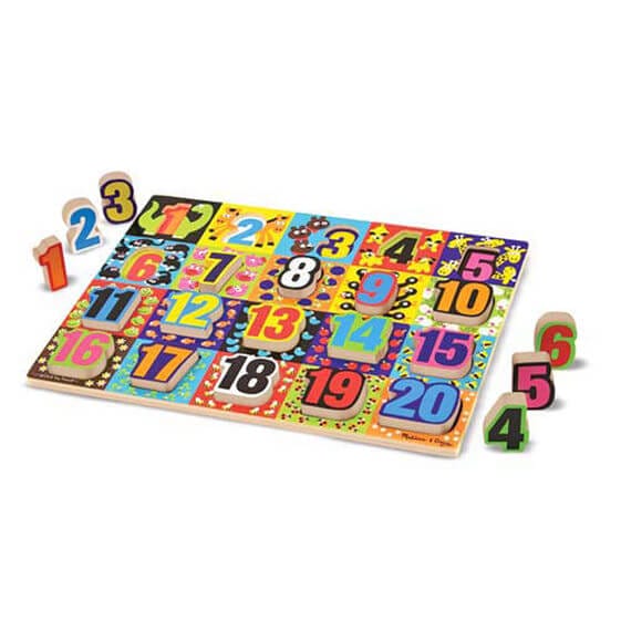 Jumbo Numbers Chunky Puzzle Melissa & Doug - Image 2