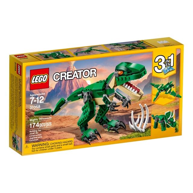 砂塵の大竜巻 スーパー 3枚セット LEGO Creator 3 in 1 Mighty Dinosaur Toy (31058)-complete w/ box | eBay