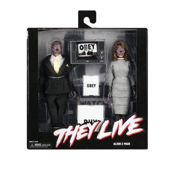 They Live 8" Clothed Figures Alien 2 Pack Neca