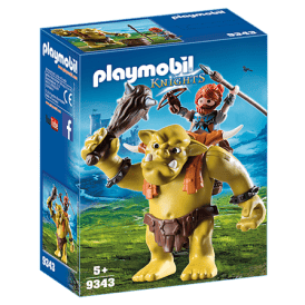 Giant Troll with Dwarf Fighter Playmobil 9343