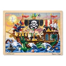 48 pcs. Pirate Adventure Wooden Puzzle Melissa & D