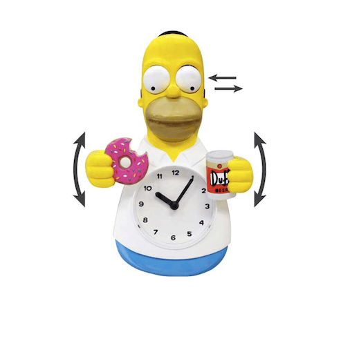 Simpsons wall online clock