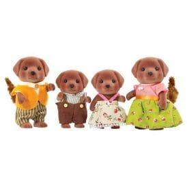 Calico Critters Chocolate Lab Family