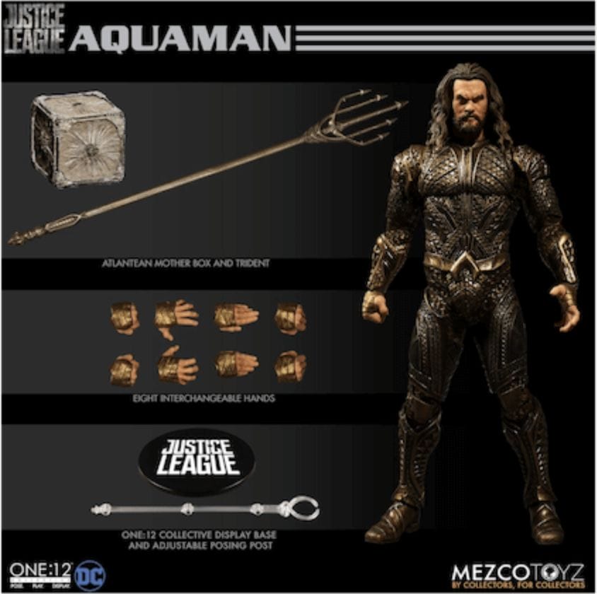 1:12 Scale Justice League Aquaman Figure by MEZCO