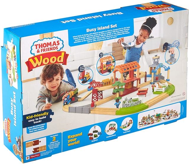 thomas and friends wood busy island set