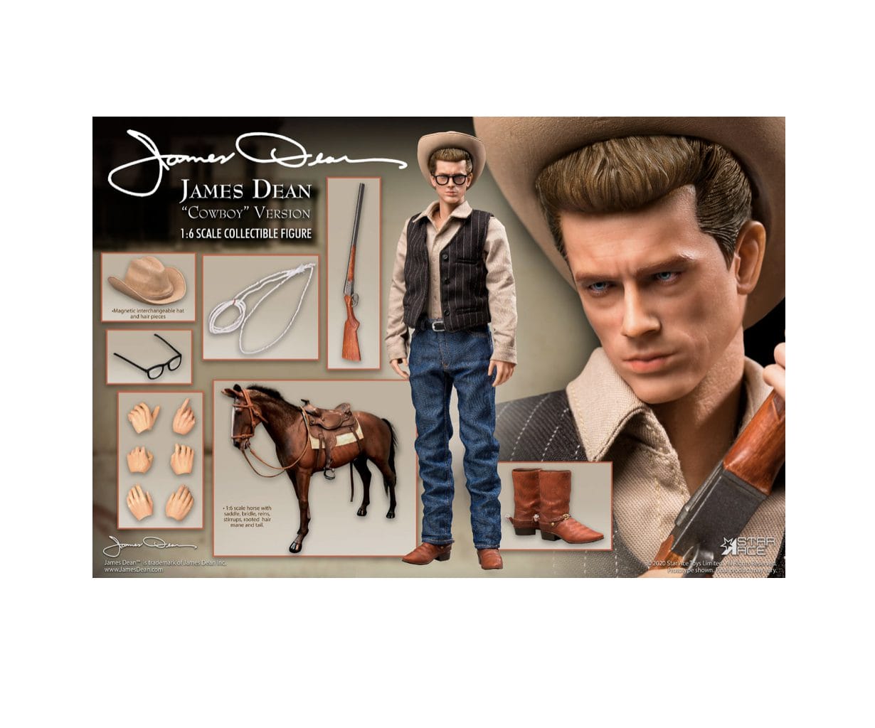 James Dean (Cowboy Version) 1:6 Scale Figure by Star Ace Toys