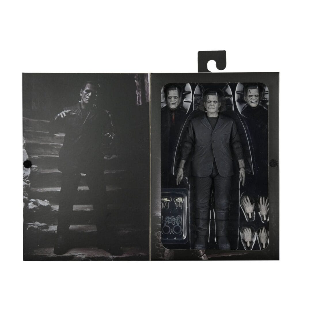 Universal Monsters Ultimate Frankenstein's Monster 7" Action Figure Black and White by NECA - Image 3