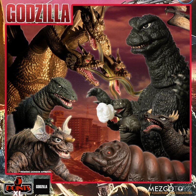 Godzilla: Destroy All Monsters (1968) 5 Points XL Round 2 Boxed Set by Mezco - Image 2
