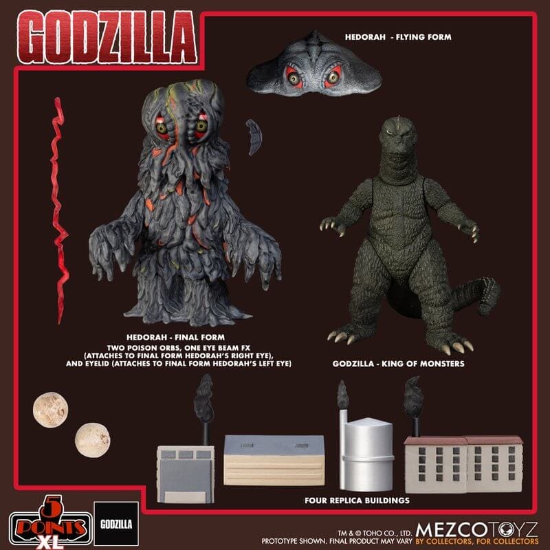 Godzilla vs. Hedorah (1971) Three Figure Boxed Set - Recognized as