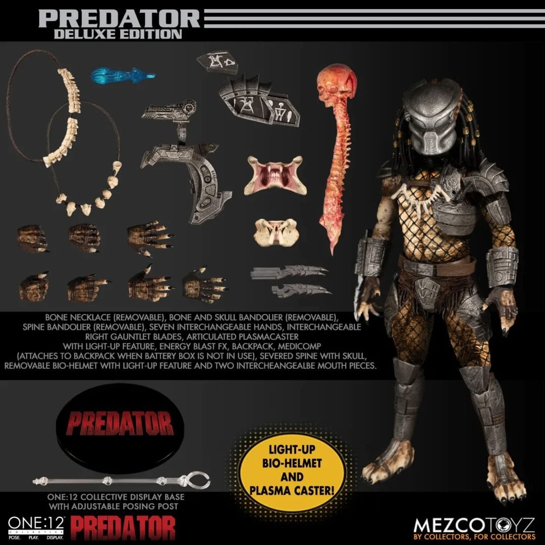 1:12 Scale Predator Collective Edition Action Figure by Mezco