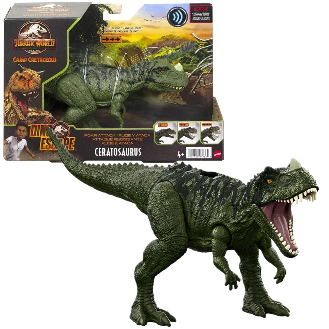 Jurassic world roarivores fashion ceratosaurus figure