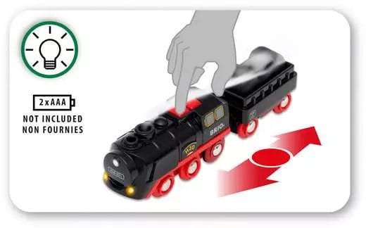 BRIO World Battery-Operated Steaming Train 33884 - Image 7