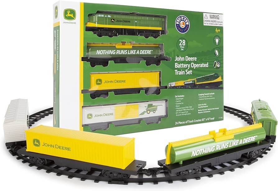 Lionel John Deere Miniature Ready-to-Play Battery Operated Train Set - Image 2