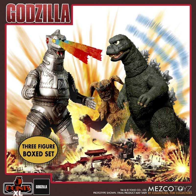Godzilla vs. Mechagodzilla 5 Points XL Deluxe Three Figure Boxed Set