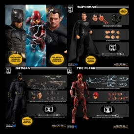 1:12 Scale Zack Snyder's Justice League Deluxe Steel Boxed Set by Mezco