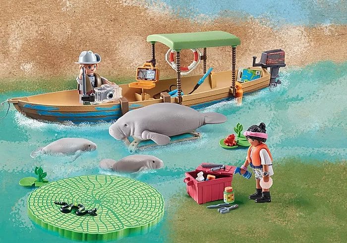 Playmobil Wiltopia Boat Trip to the Manatees - Image 3
