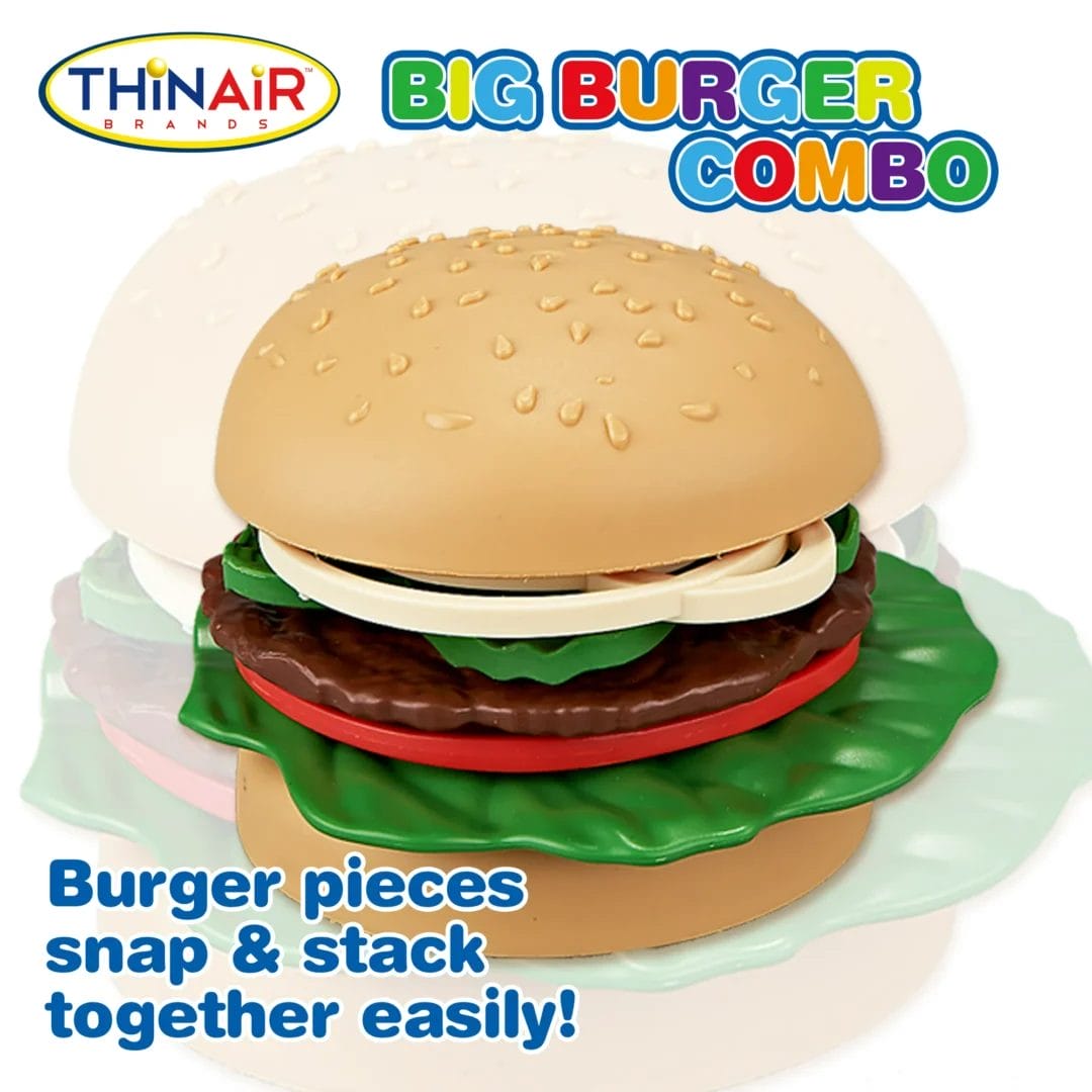 Big Burger Combo Play Food Set by Thin Air - Image 4