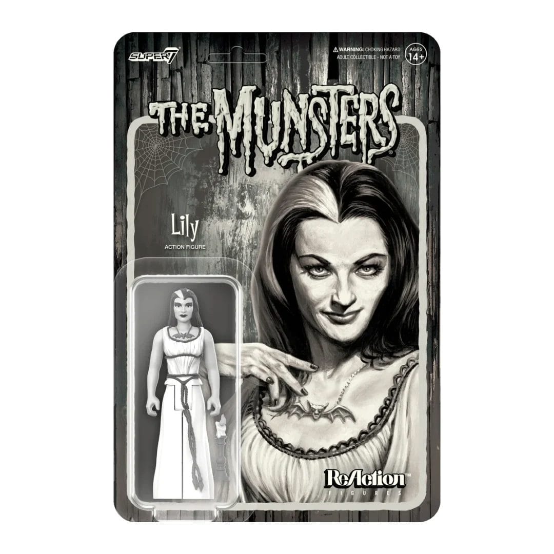 The Munsters - Lily Munster (Grayscale) Wave 2 ReAction Action Figure