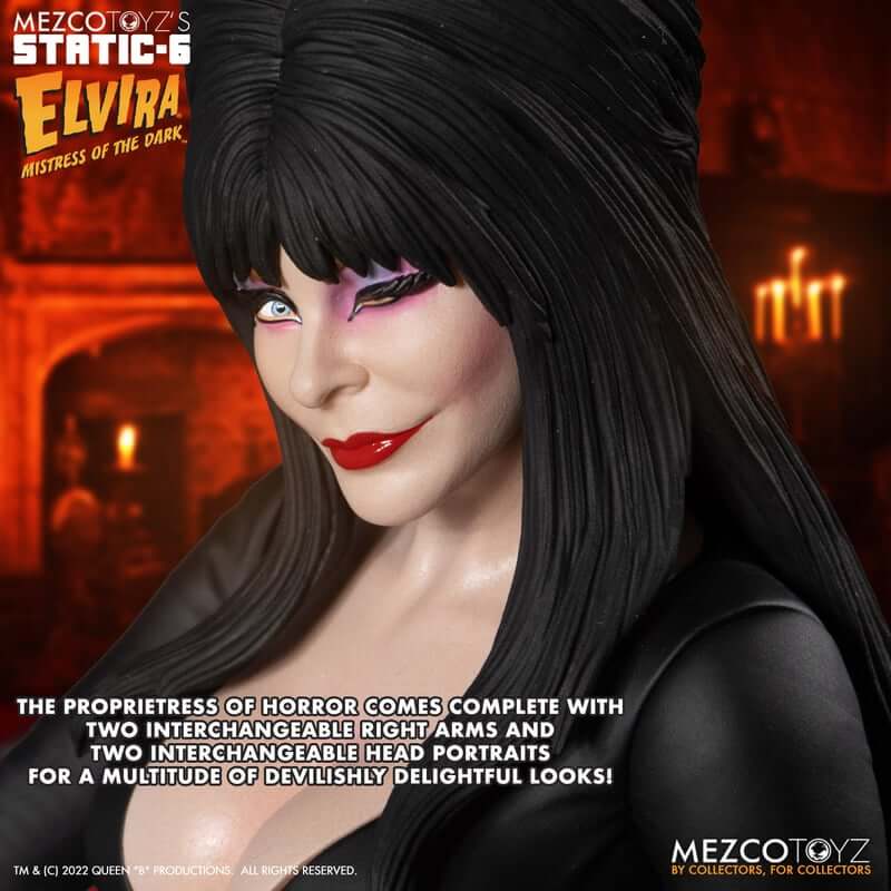 1:6 Scale Elvira Mistress of the Dark Statue by Mezco Toyz's Static-6 - Image 9