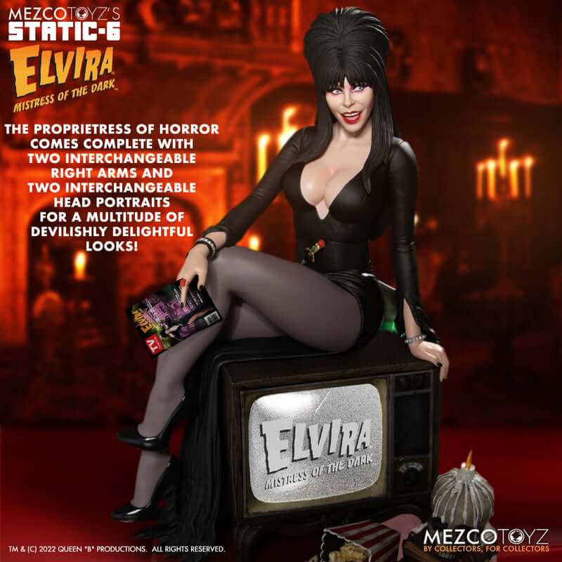 1:6 Scale Elvira Mistress of the Dark Statue by Mezco Toyz's Static-6