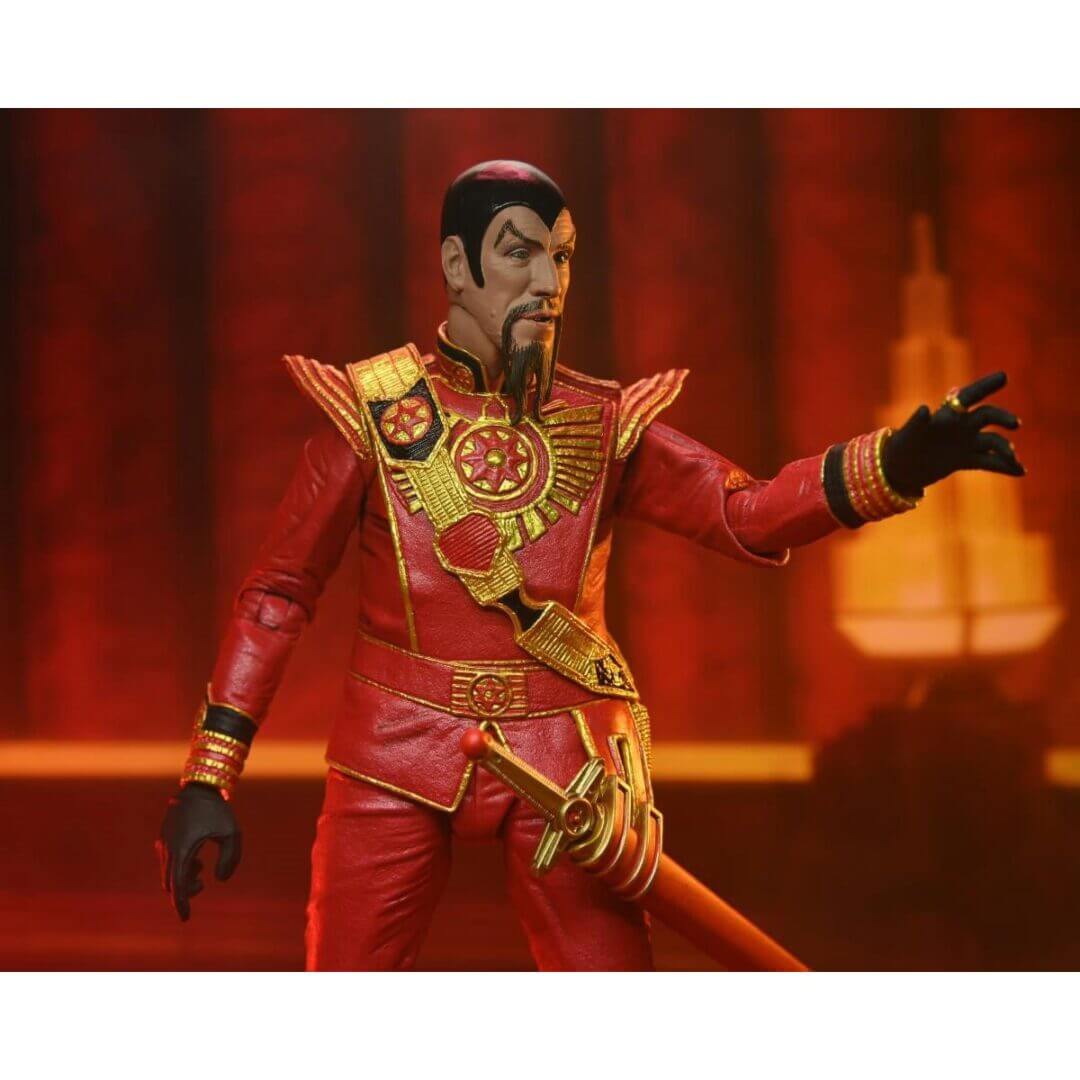Flash Gordon (1980) Ming the Merciless (Military Suit) 7" Ultimate Action Figure by NECA - Image 3