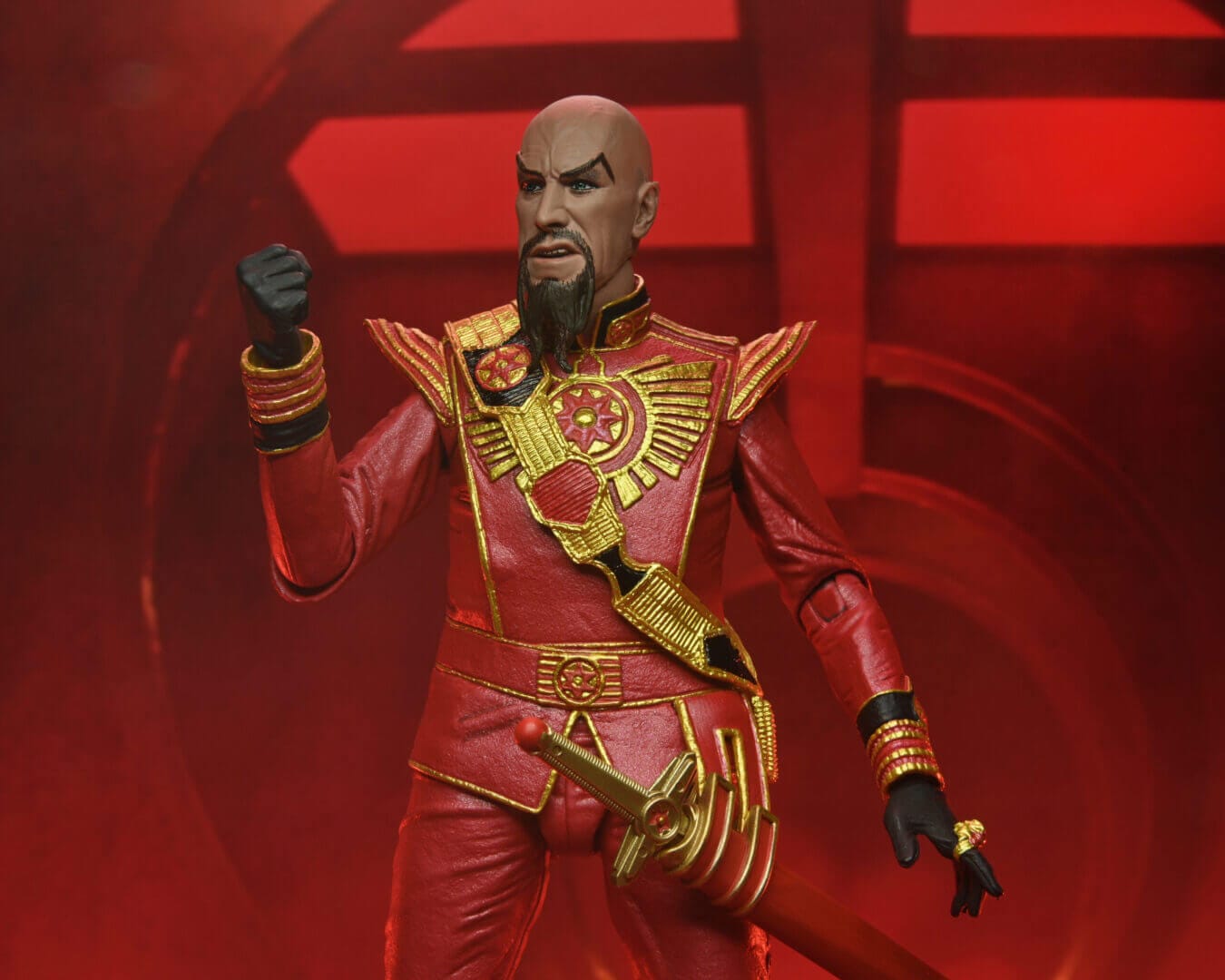 Flash Gordon (1980) Ming the Merciless (Military Suit) 7" Ultimate Action Figure by NECA - Image 4