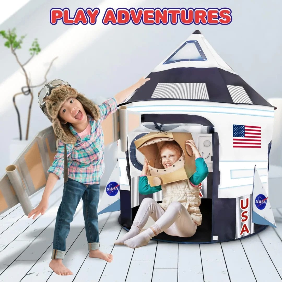 Rocket Ship Pop-up Indoor Tent by ArtCreativity - Image 3