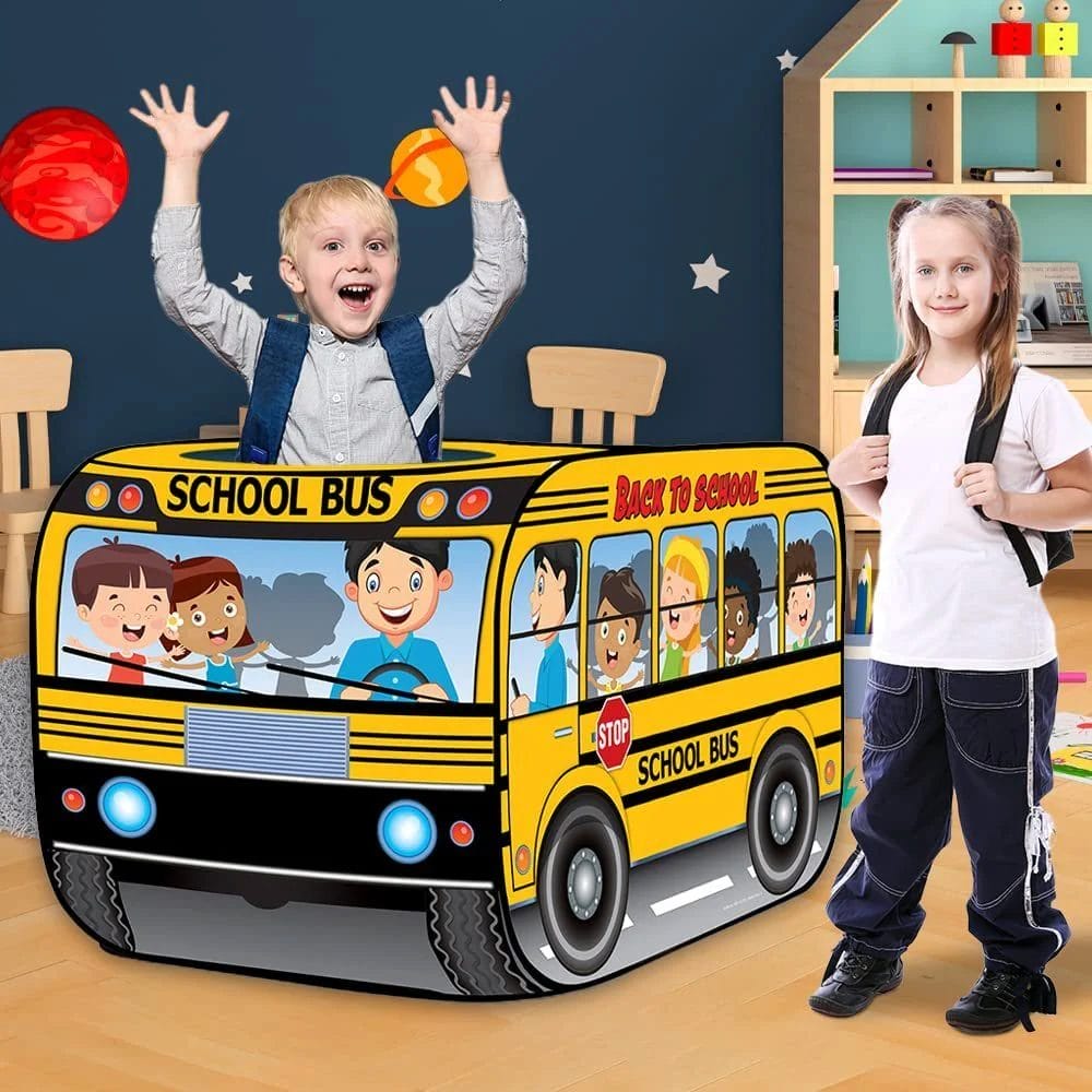 School Bus Pop-up Indoor Tent by ArtCreativity - Image 4