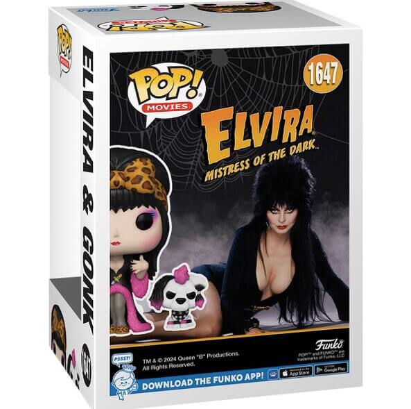 Pop! Movies Elvira and Gonk Vinyl Figure #1647 Funko - Image 3