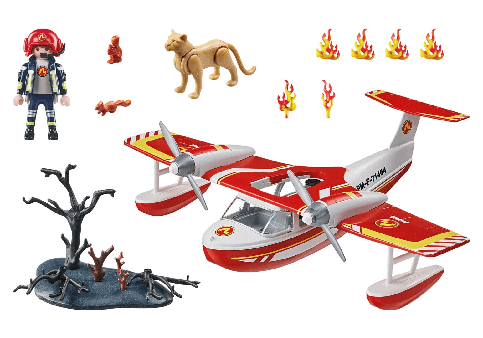 Playmobil Action Heroes Firefighting Seaplane 71463 - Image 3