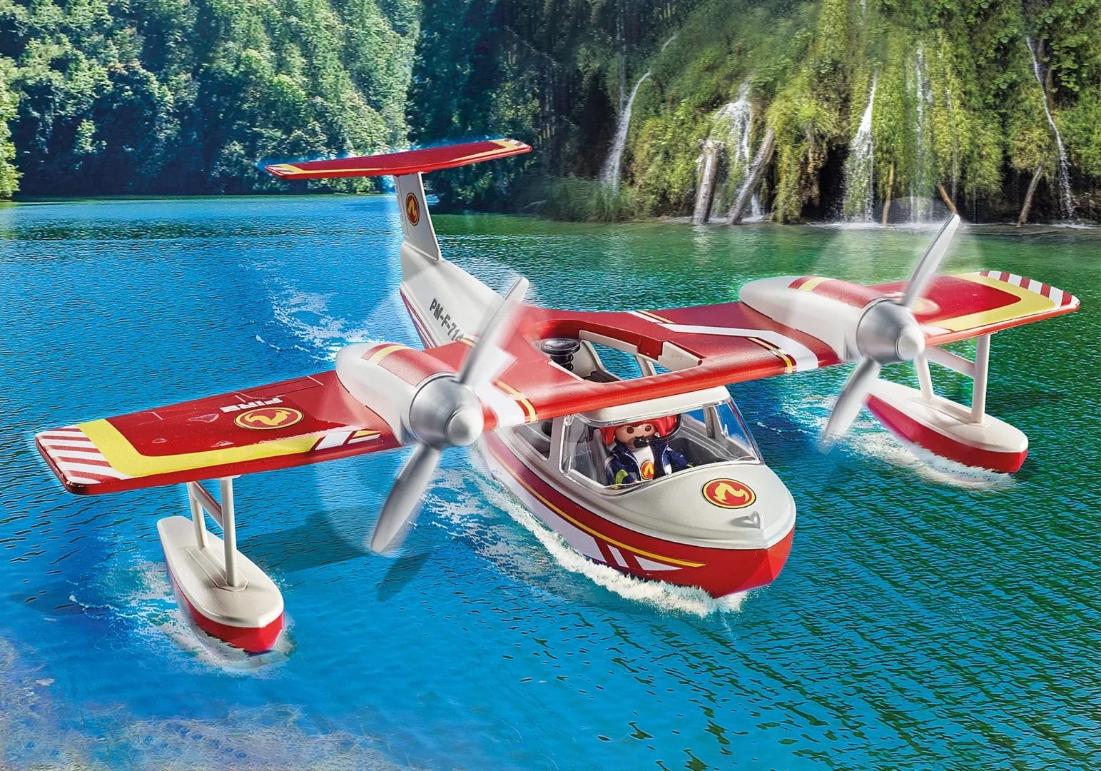 Playmobil Action Heroes Firefighting Seaplane 71463 - Image 4
