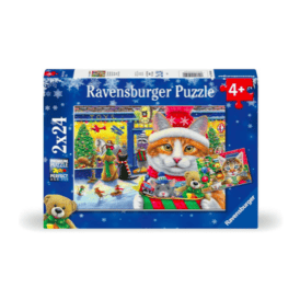 Christmas Kitties 2x24 pcs. Puzzle by Ravensburger