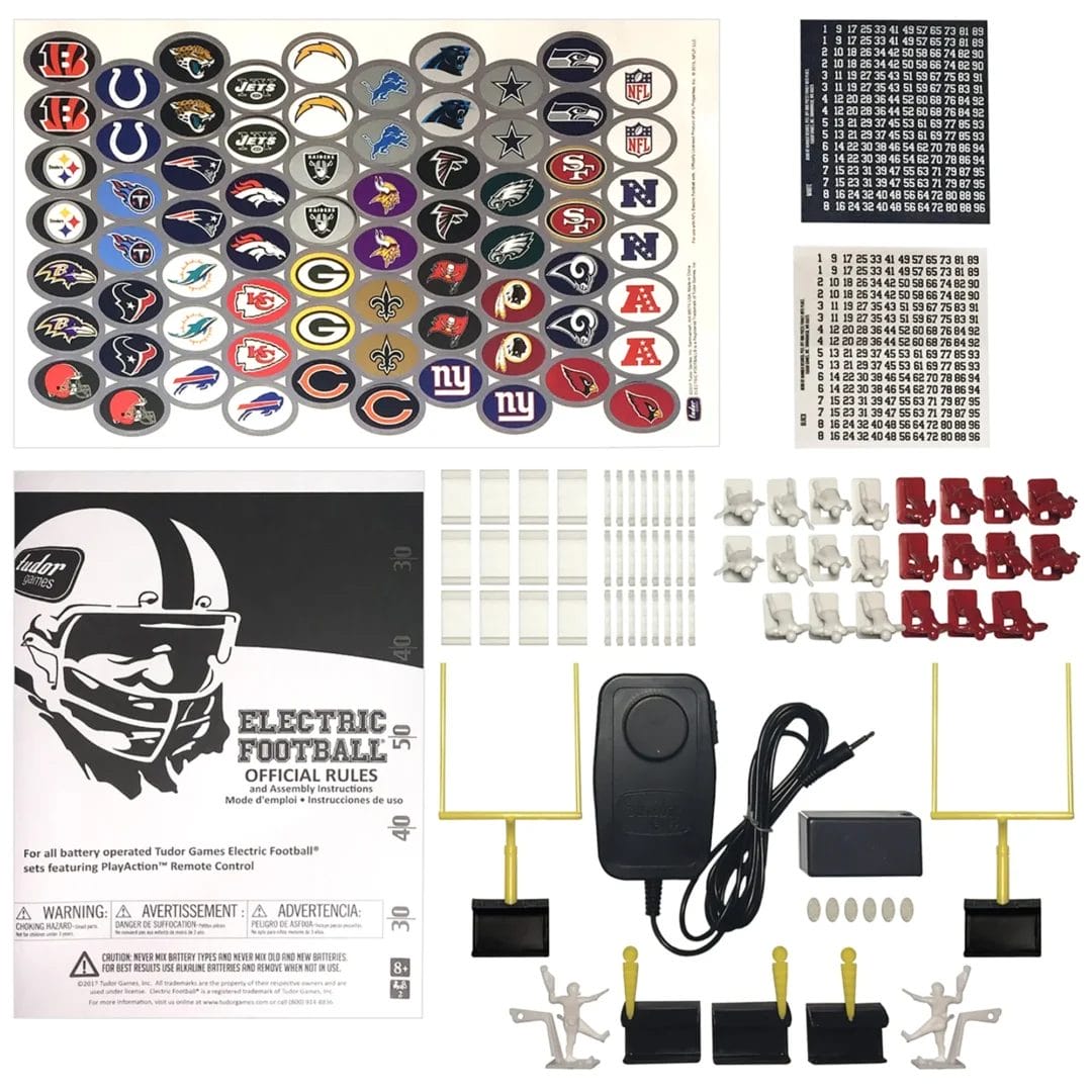 NFL Deluxe Electric Football Board Game with 70 Team Stickers by Tudor Games - Image 3