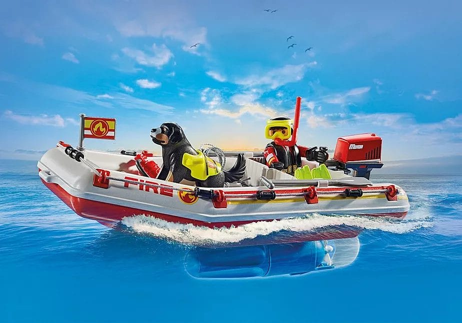 Playmobil Action Heroes Fireboat with Water Scooter 71464 - Image 3