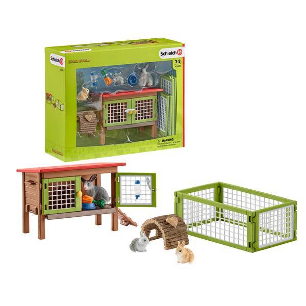 Schleich Farm World Rabbit Hutch Adventure - Image 2
