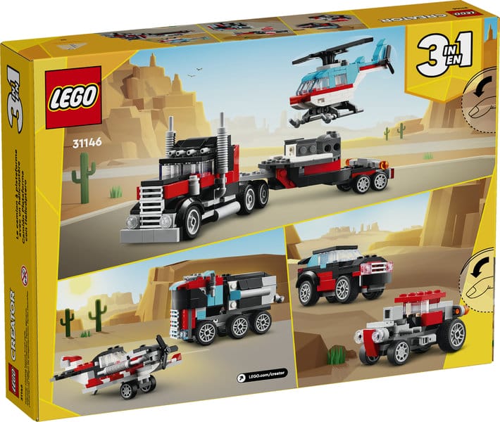 Lego Flatbed Truck with Helicopter - Image 2