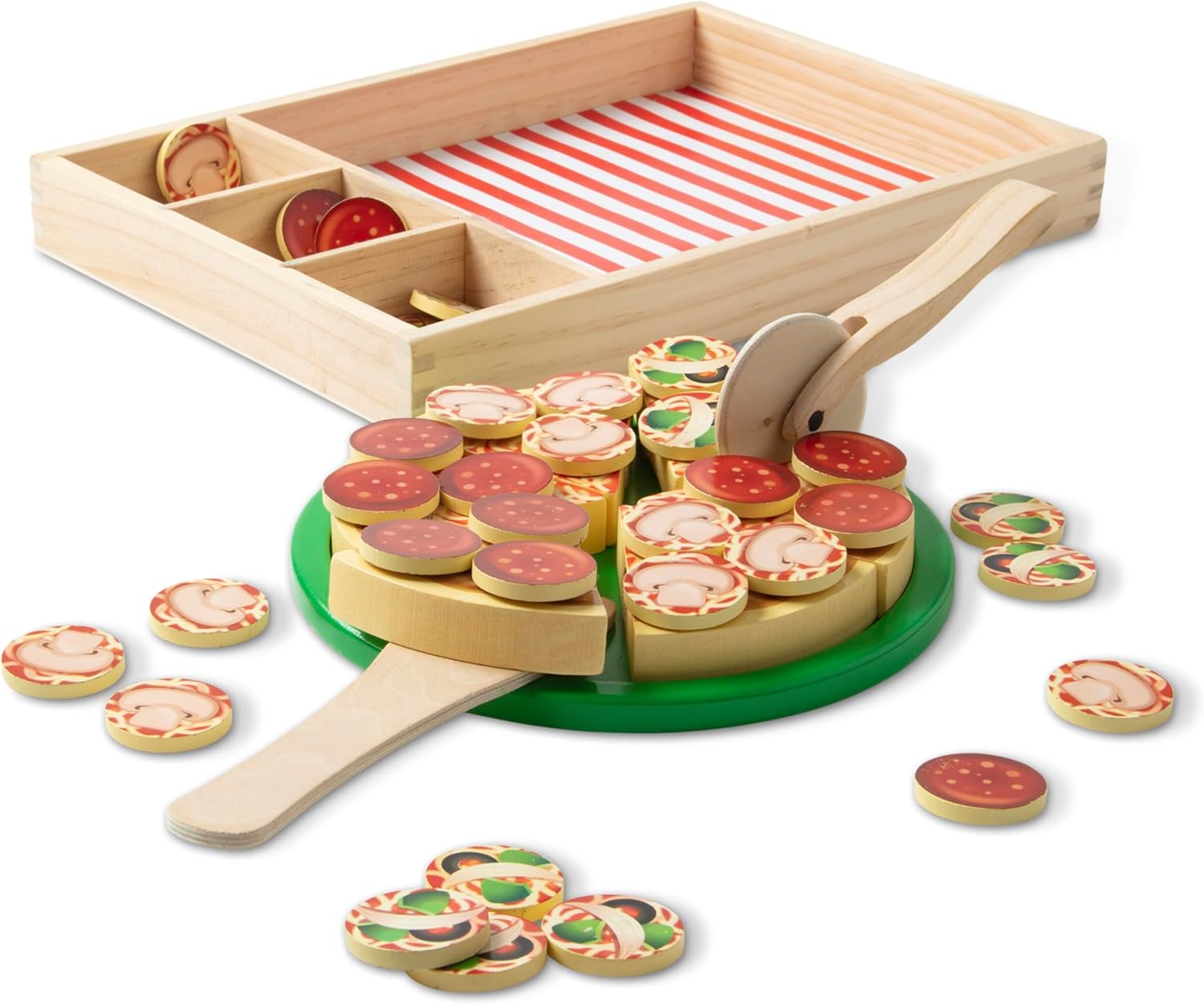 Melissa and Doug Wooden Pizza - Image 4