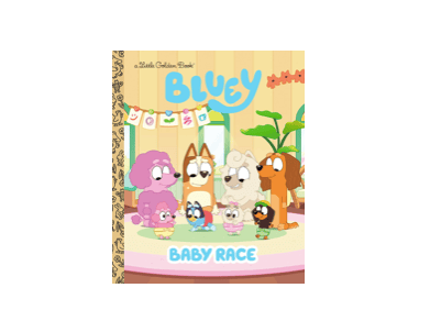 Little Golden Book Bluey Baby Race