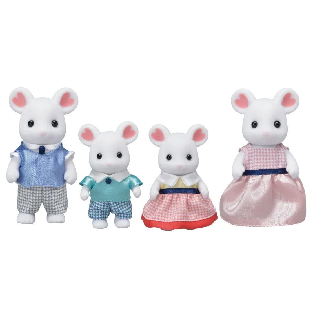 Calico Critters Marshmallow Mouse Family - Image 3