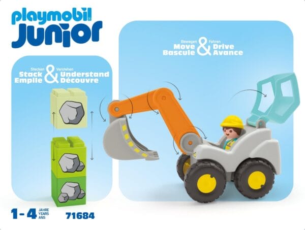 Playmbobil Junior Shovel Escavator 71684 - Image 3