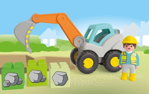 Playmbobil Junior Shovel Escavator 71684 - Image 6