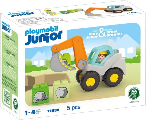 Playmbobil Junior Shovel Escavator 71684 - Image 4