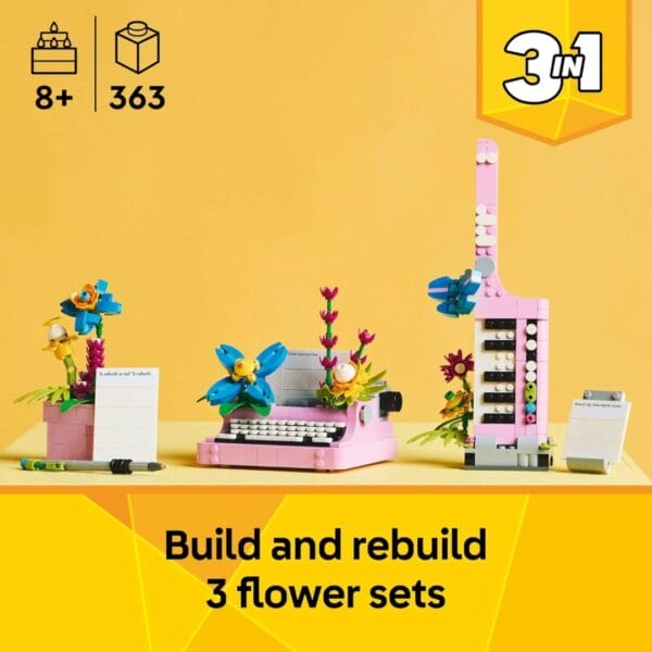 Lego Creator Typewriter with Flowers 31169 - Image 4