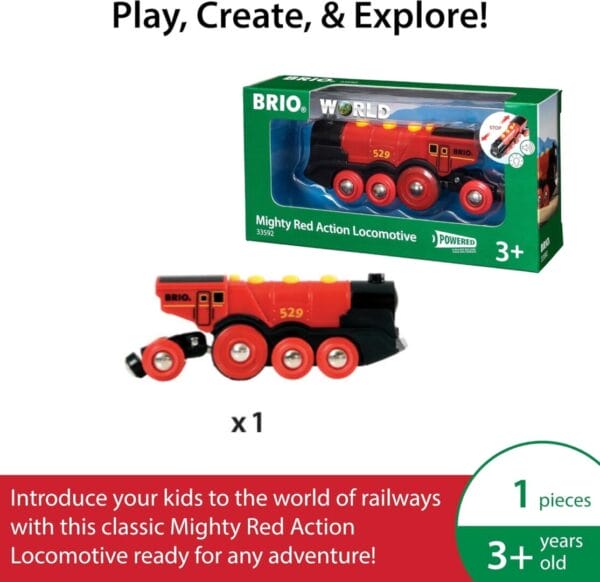 Brio World: Mighty Red Action Locomotive Train - Image 6