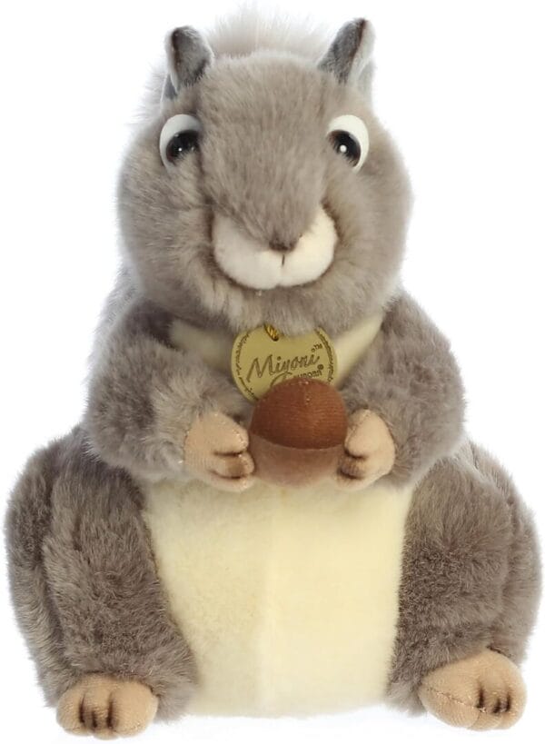 Aurora: Miyoni- Grey Squirrel Stuffed Animal - Image 3