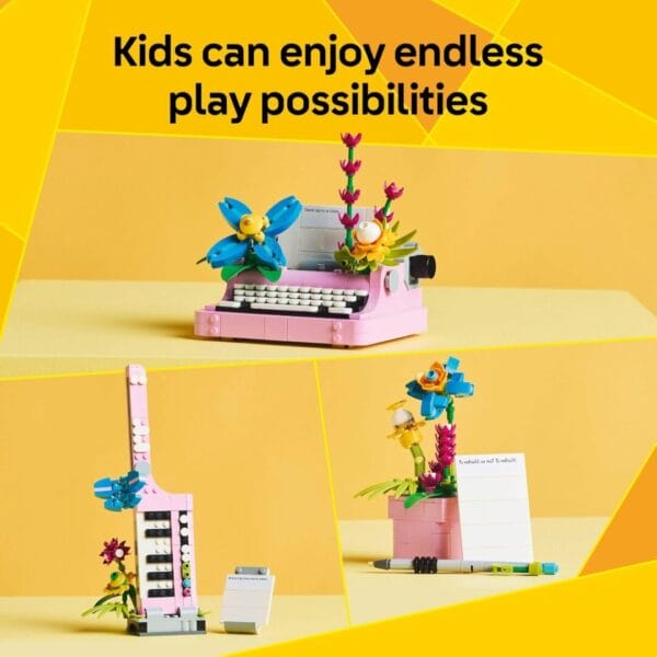 Lego Creator Typewriter with Flowers 31169 - Image 3