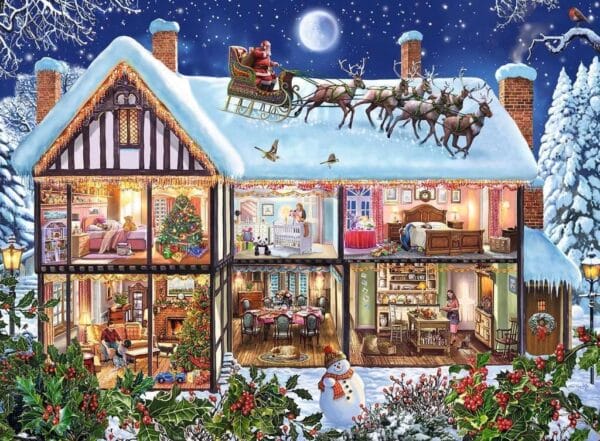 Ravensburger: Puzzle- Christmas at Home 100 Piece XXL - Image 2