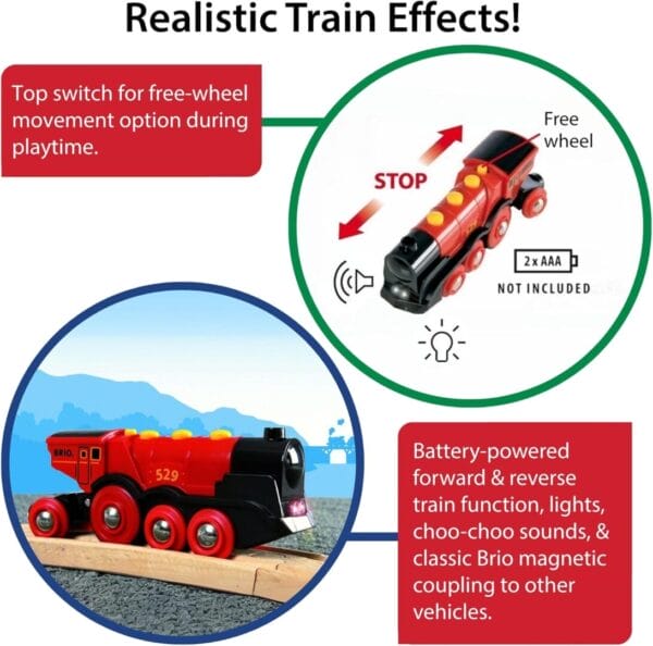 Brio World: Mighty Red Action Locomotive Train - Image 4