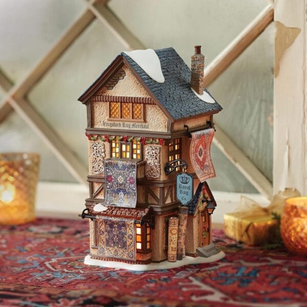 Department 56: Dickens' Village Series- Kingsford Rug Merchant - Image 2