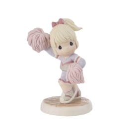 Precious Moments: Girl Cheerleader- Reach for the Sky